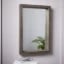 Caram Rectangle Wall Mirror with Wooden Frame