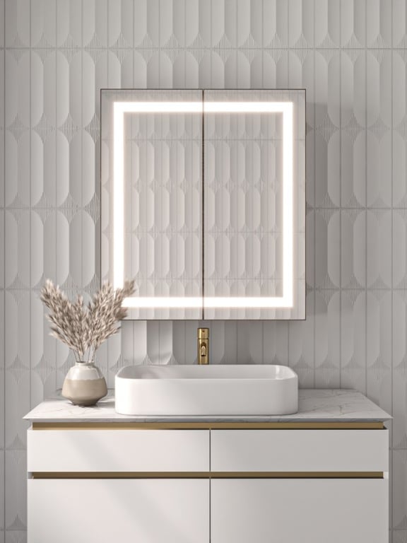 Picture of Lustra – LED Bathroom Mirror Cabinet with Multifunctional Storage