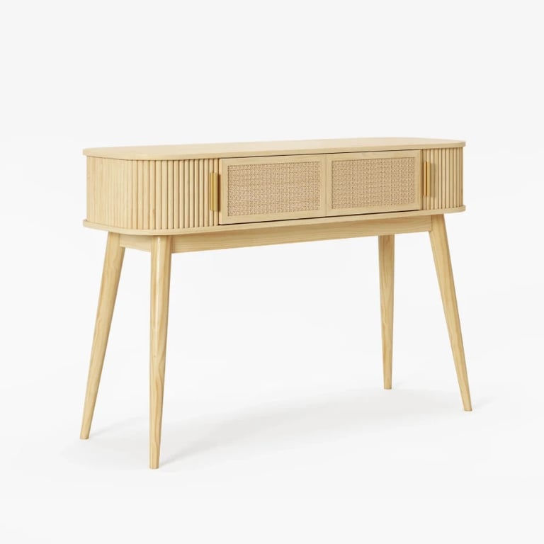 Elara Console Table – Natural Wood