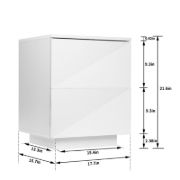 Abern Drawer Nightstand (Set of 2)