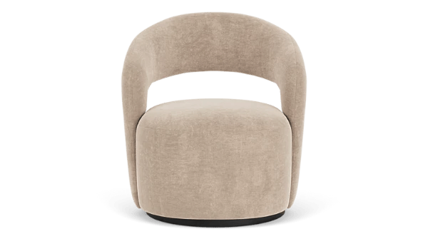 Picture of Patchie Patchwork Accent Chair – Soft Upholstery with Natural Wood Base