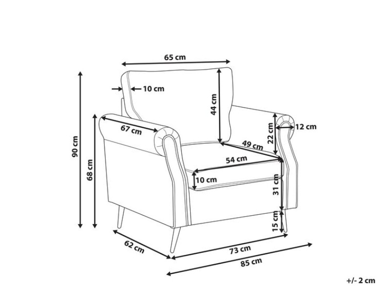 صورة داروا – كرسي عصري بذراعين من الخشب الطبيعي مع أرجل ستانلس ستيل