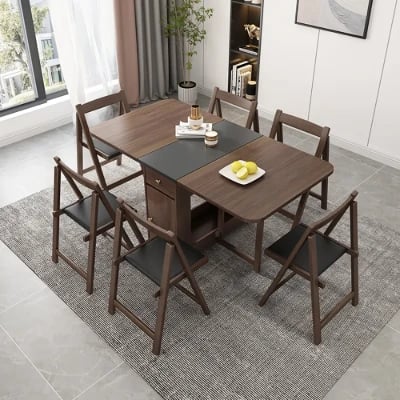 Picture of Sai Rectangle Folding Dining Table Set