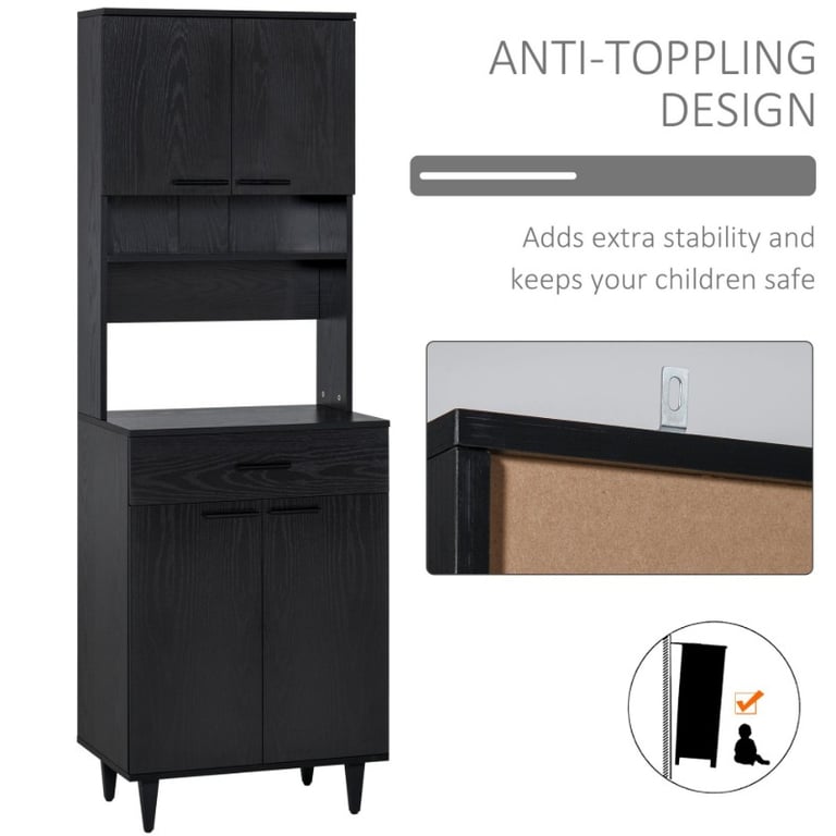 Madia – A natural wood kitchen cabinet with a luxurious modern design