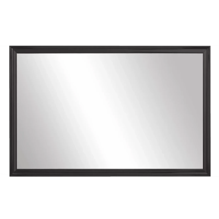 Geneva Black Framed Wall Mirror  Rectangular Vanity Mirror
