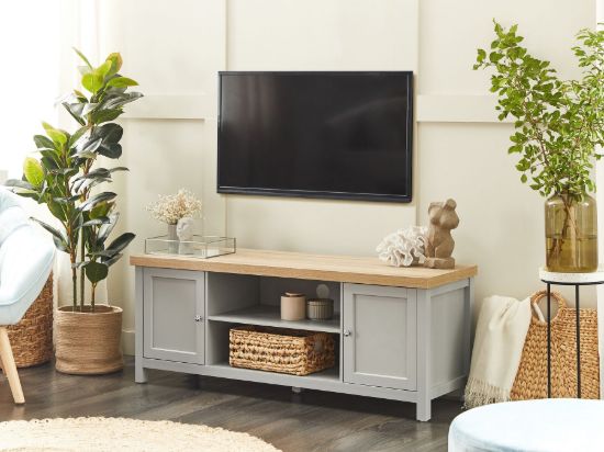 Picture of Sleek grey TV table