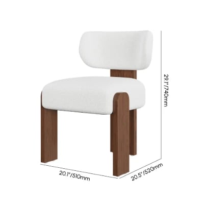 Picture of Maven Natural Wood Curve Chair