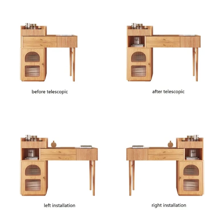 Picture of Vanity Set Makeup Table with 3 Drawers Jessy