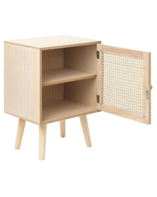 Picture of Pauline – Rattan Single-Door Bedside Table