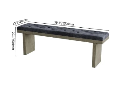 صورة كرسي ريفن المخملي – لمسة من الخشب الطبيعي