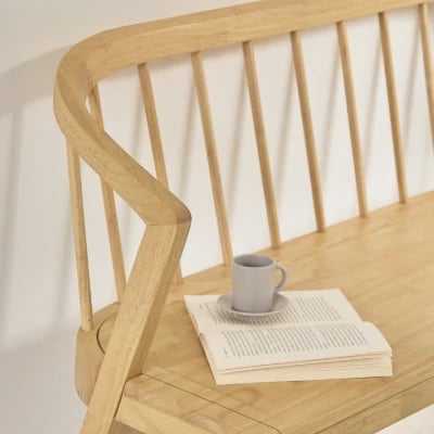 صورة مقعد إلستا من الخشب الطبيعي