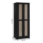 Picture of Ezra – 2-Door Wardrobe in Treated Natural Wood