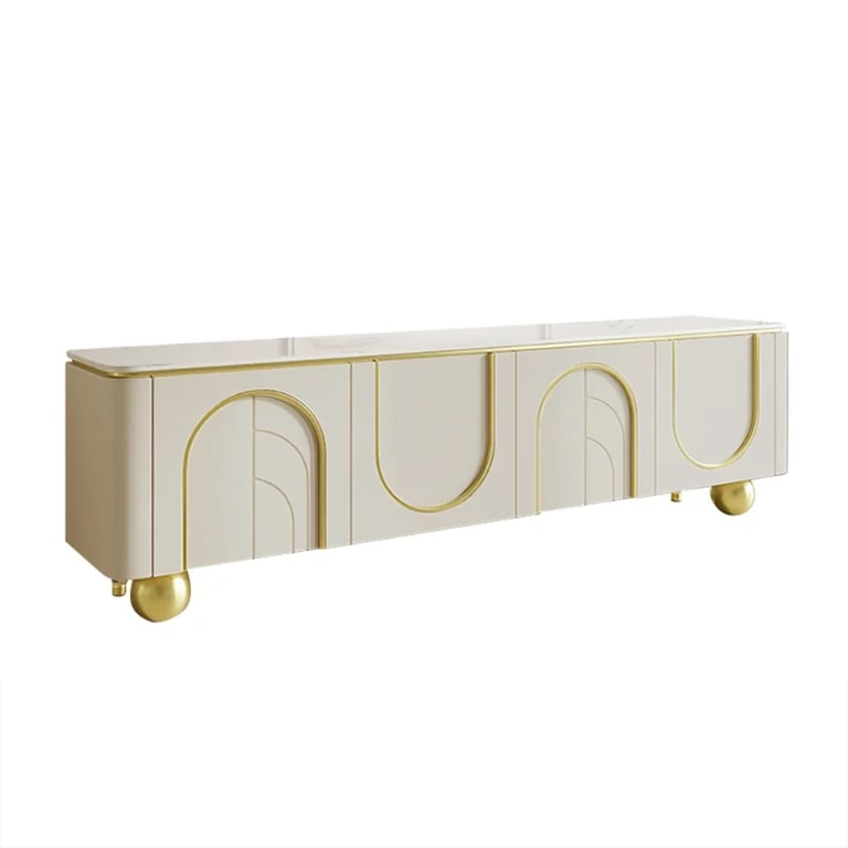 Picture of Aurella Arch TV Unit – Gold Trim &  Elegance
