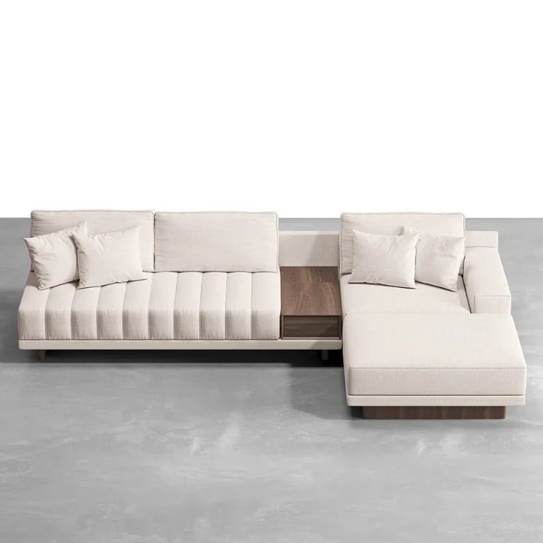 Picture of Armia L-Shaped Sectional – Natural Wood