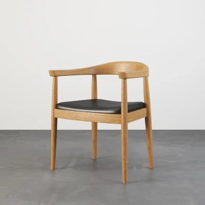 صورة تورنو – كرسي بذراعين  من الخشب الطبيعي المقاوم، لطاولة الطعام وزوايا القهوة