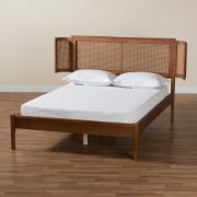 Picture of Marissa Natural Wood Bed with Curved Headboard