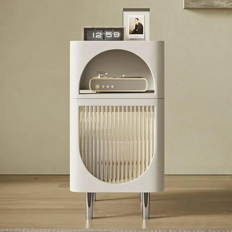 صورة طاولة جانبية خشب طبيعى - موديرنو