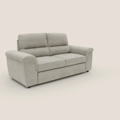 Picture of Minerva Pillow-Back Sofa – Soft Beige Comfort with Rolled Arm Design