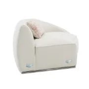 Luna Curved Sectional Sofa – Modern Design with Circular Cushions