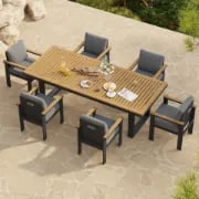 Picture of Urban 7-Piece Outdoor Dining Set – Natural Wood