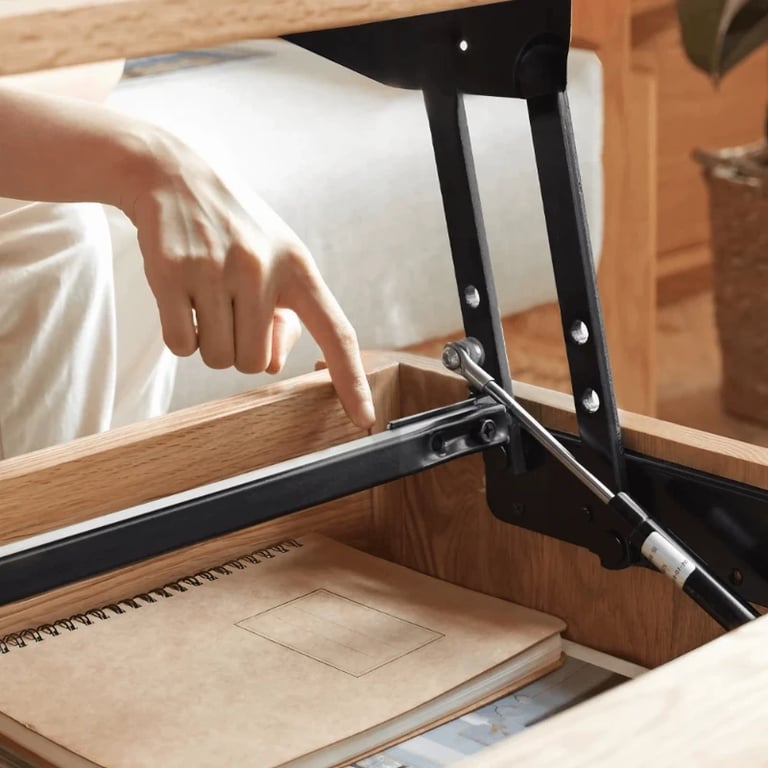 Picture of Malibu Lift-Top Coffee Table – Natural Wood & Multi-Functional Design