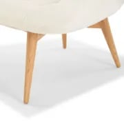 Picture of Elton Accent Chair – Classic Meets Modern with Natural Wood Legs