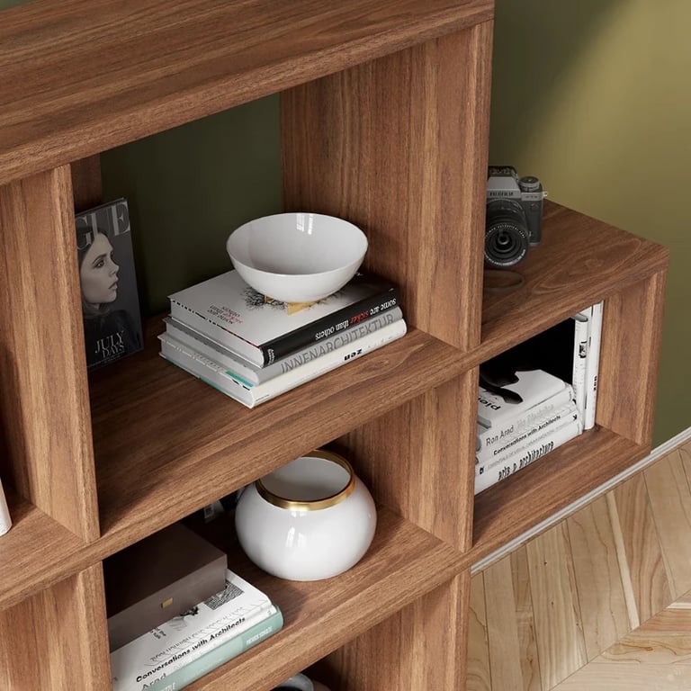صورة خزانة  الكتب أنجل - خشب طبيعى