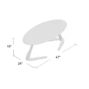 Bardem Solid Wood Abstract Coffee Table