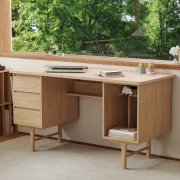 Noyeréa Desk - Natural Wood.