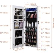 صورة ماتشا خزانة اكسسوارات ومجوهرات ومرايا معلقة