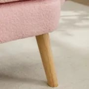 Picture of Velvera Velvet Armchair – Soft Comfort with Natural Wood Legs