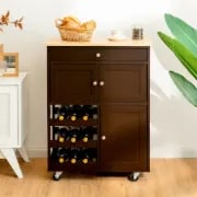 Asac Rolling Kitchen Island with Storage