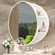 Picture of Streamlined round medicine cabinet Majiro