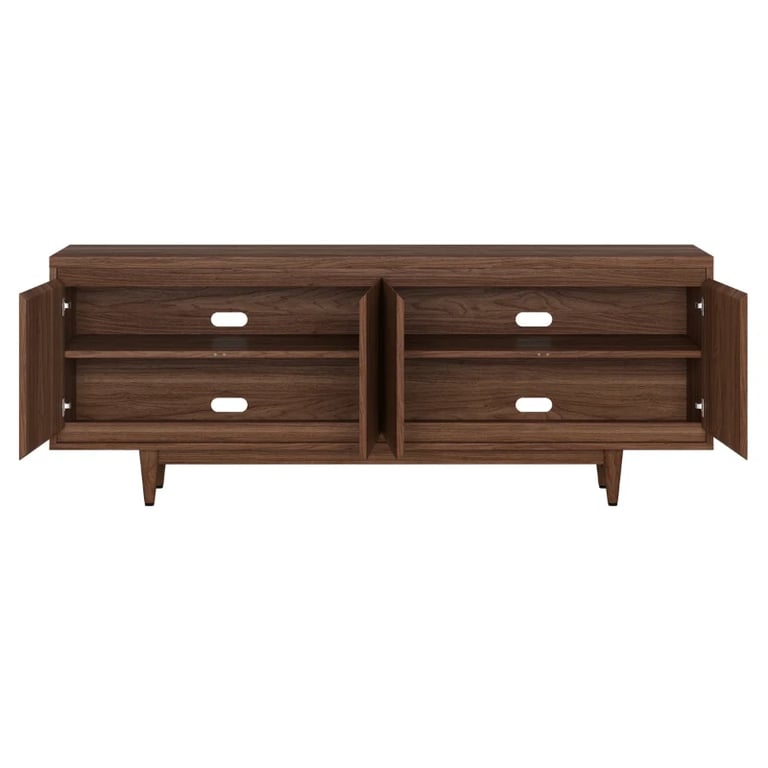 Picture of Olsen Natural Wood TV Unit – Four Doors & Tapered Legs