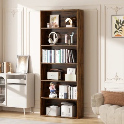 Picture of Emedio 6-Tier Open Bookcase