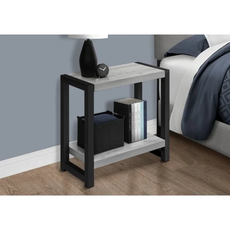 Picture of Brulotte Natural wood Side table - One shelf