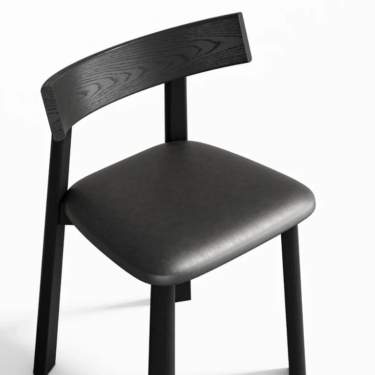 Picture of Kairo Noir Dining Chair – Painted Elegance in Natural Wood