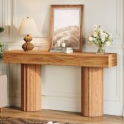 Picture of Avira SideTable – Natural Wood with Rounded Pillar Legs