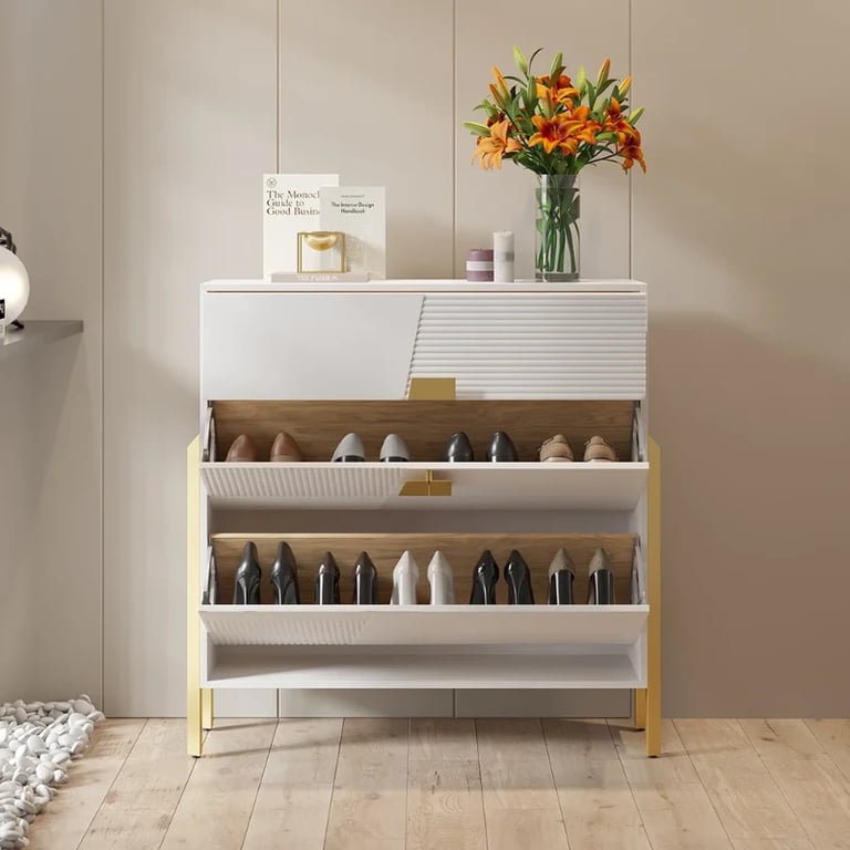 Noirette – Modern Shoe Cabinet Made of Natural Wood