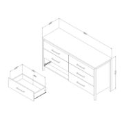 Step One 6 Drawer 26'' W Lingerie Chest