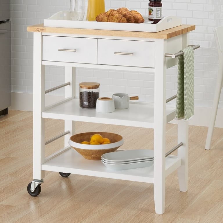 Kilop - Natural Wood Kitchen Cart