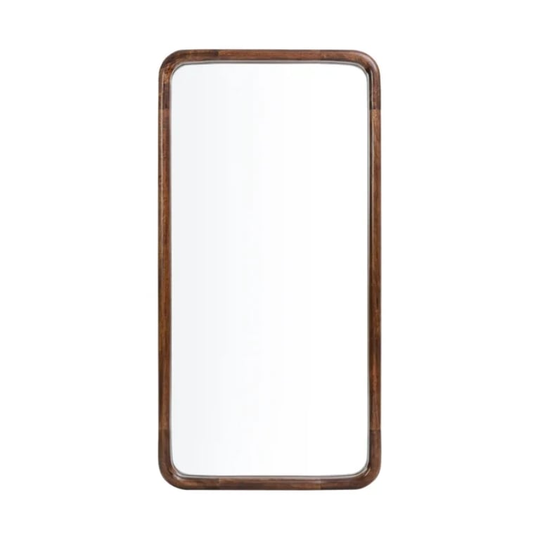 Aisja Rectangle Wood Wall Mirror