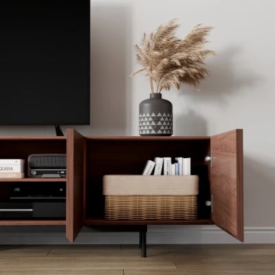 صورة وحدة تلفزيون أڤينتو لونجلاين – خشب طبيعي،4 ضلفة