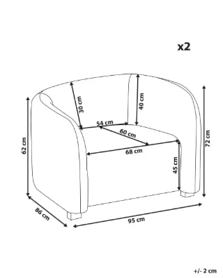 Luvora - Curved Velvet Armchair