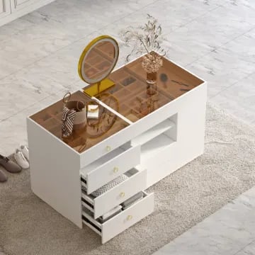 Picture of Seren Natural Wood Dresser – Multi-Drawer Storage with Organizers