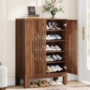 Cirvelle - Modern Natural Wood Shoe Cabinet