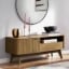 Lunaro – Elegant Modern TV Unit – Natural Wood