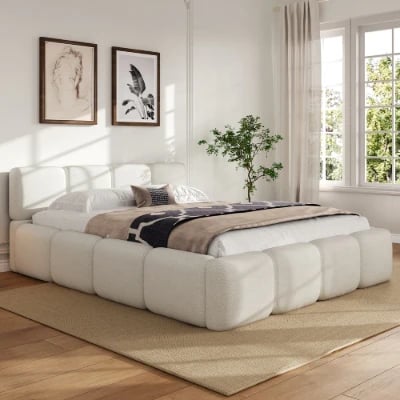 Blocca – Upholstered Bed with Low-Profile Design