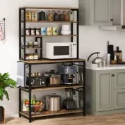 Tribesigns Baker's Rack, Kitchen Microwave Stand with Storage Shelves