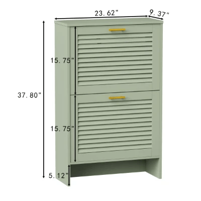 Solène – Modern Natural Wood Shoe Cabinet